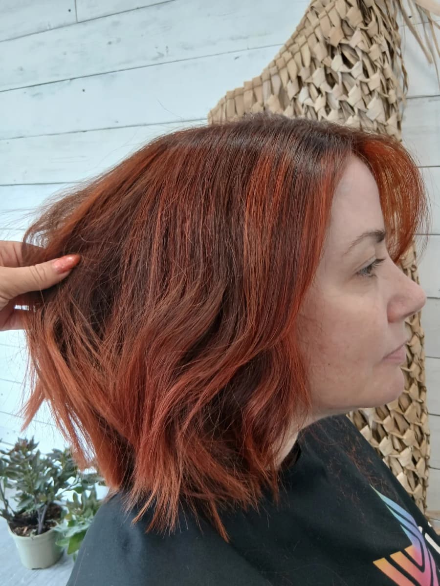 Rich copper lob with soft movement